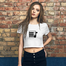 Load image into Gallery viewer, Elite Musician Tools Logo Women’s Crop Tee - Elite Musician Tools

