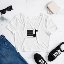 Load image into Gallery viewer, Elite Musician Tools Logo Women’s Crop Tee - Elite Musician Tools
